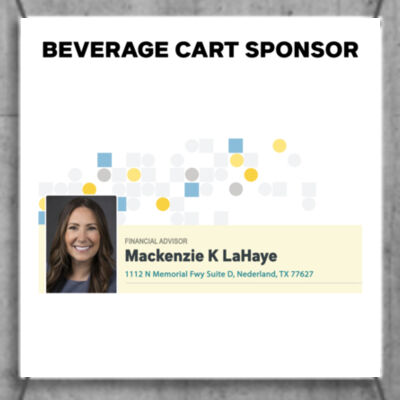 3'x3' Banner - Beverage Cart Sponsor - Edward Jones - Mackenzie Lahaye Thumbnail