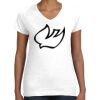 Women's Fine Jersey V-Neck Tee Thumbnail